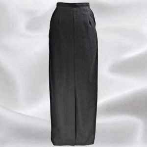 SC & CO Gray Grid Pencil Maxi Skirt in Size 8